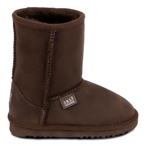 Childrens Classic Sheepskin Boots Chocolate Extra Image 1